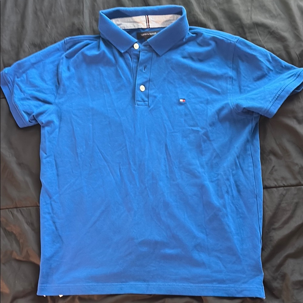 Tommy Hilfiger Men's Blue Polo Shirt